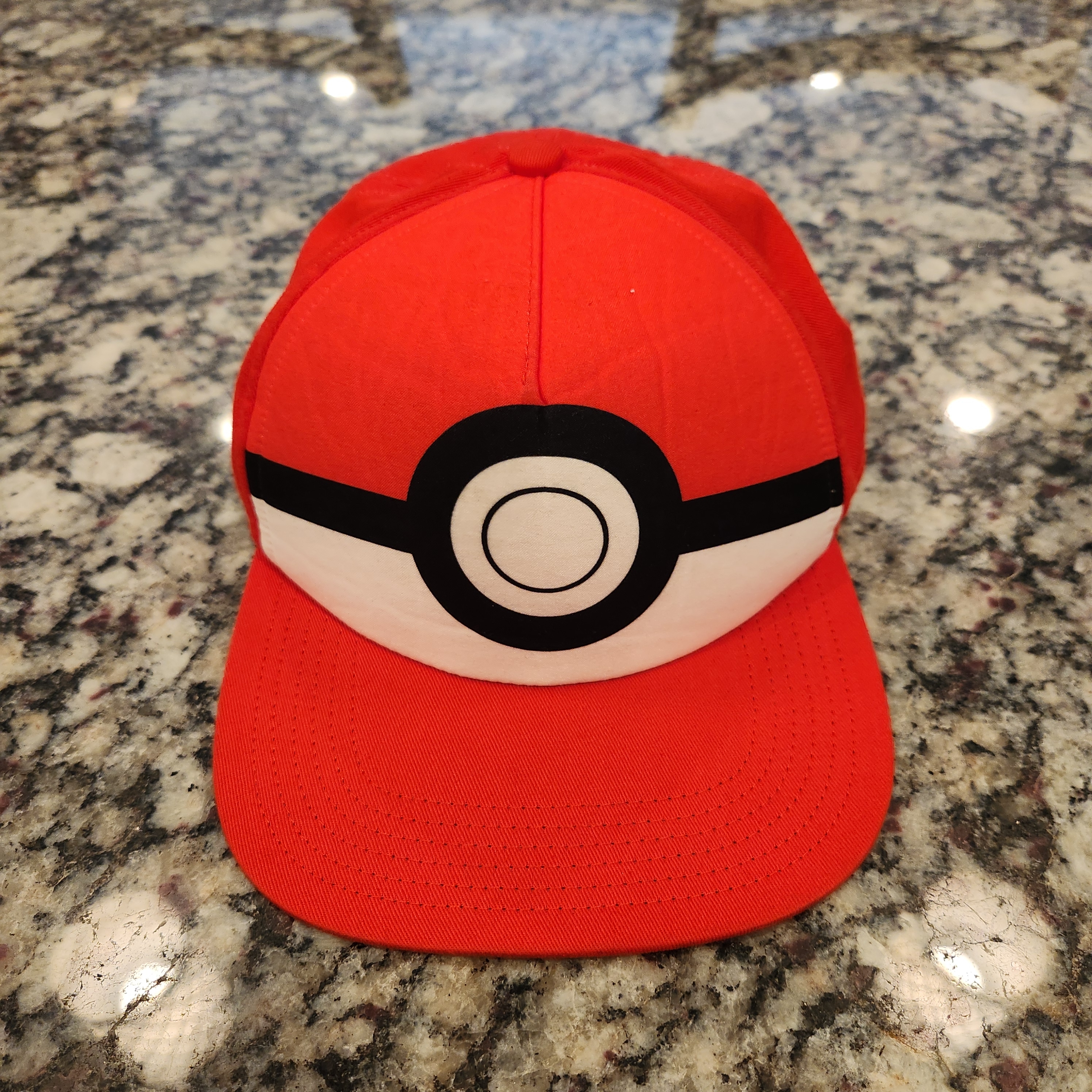 Pokemon Pokeball Red And Black Snapback Hat